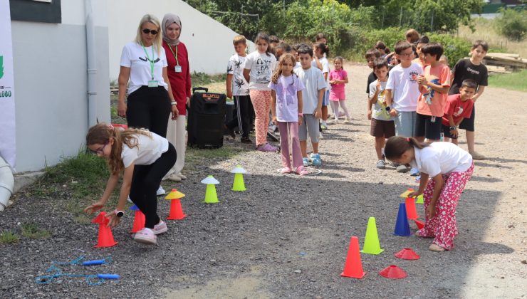 Kabaoğlu Mahallesinde çocuklar doyasıya eğlendi