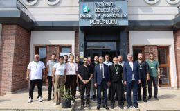Lütfü Obuz, şantiye ziyaretlerine Park ve Bahçeler Müdürlüğünde devam etti